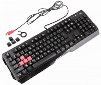 Геймърски комплект A4tech Bloody Illuminate Q1300, клавиатура, мишка, черен
