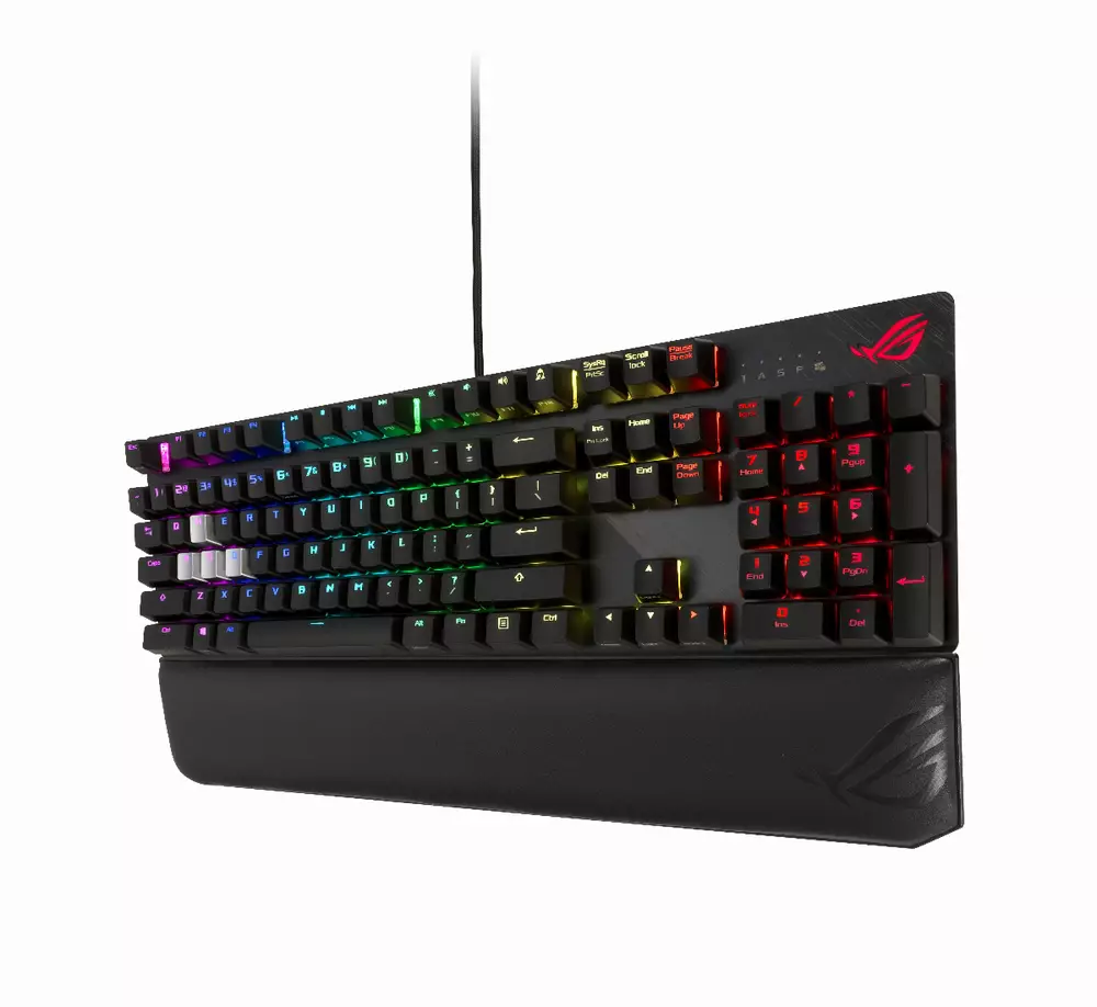 Геймърска механична клавиатура ASUS ROG Strix Scope Deluxe RGB Red switch