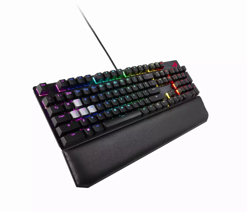 Геймърска механична клавиатура ASUS ROG Strix Scope Deluxe RGB Red switch