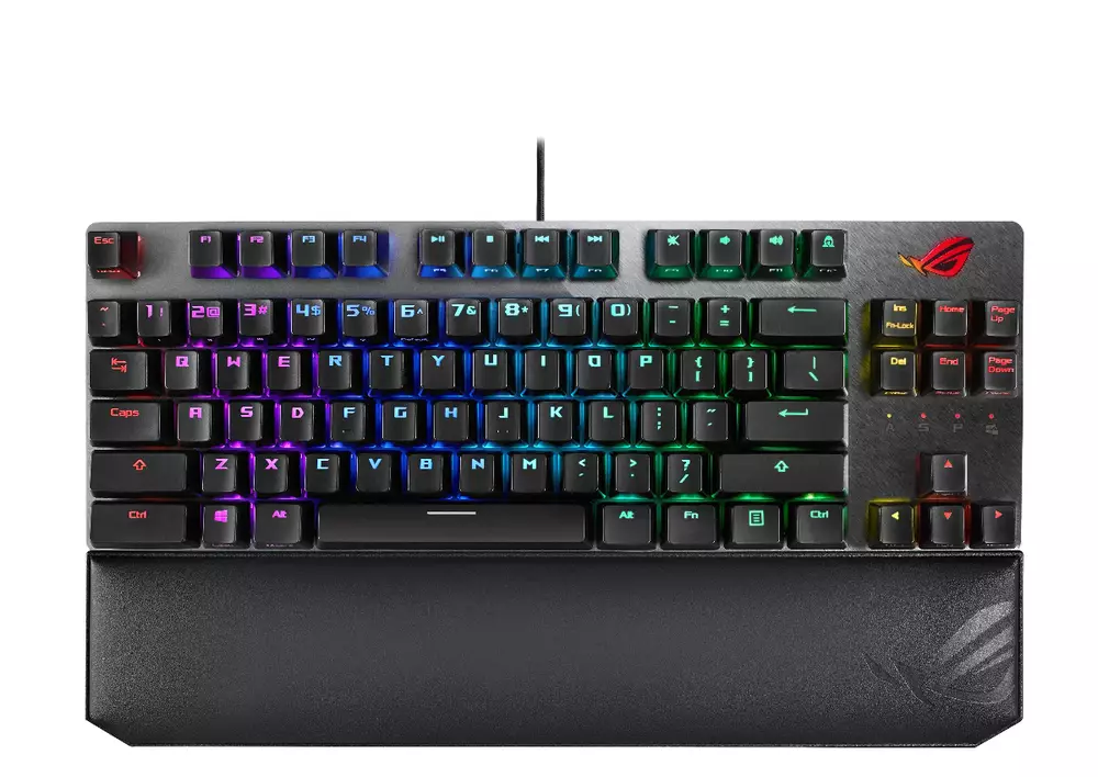 Геймърска механична клавиатура ASUS ROG Strix Scope TKL Deluxe RGB Red switch