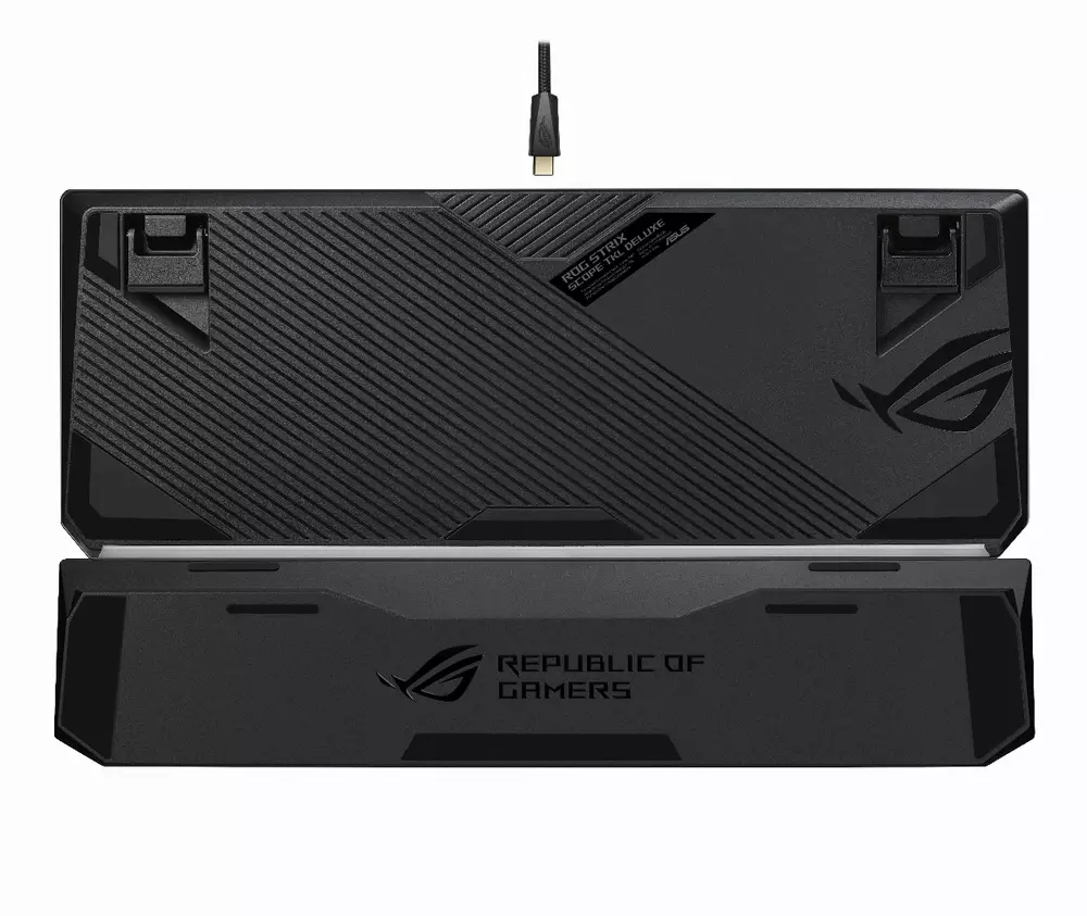 Геймърска механична клавиатура ASUS ROG Strix Scope TKL Deluxe RGB Red switch