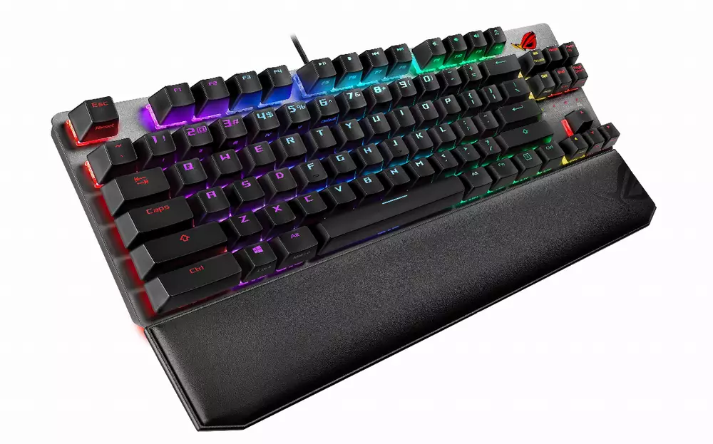 Геймърска механична клавиатура ASUS ROG Strix Scope TKL Deluxe RGB Red switch