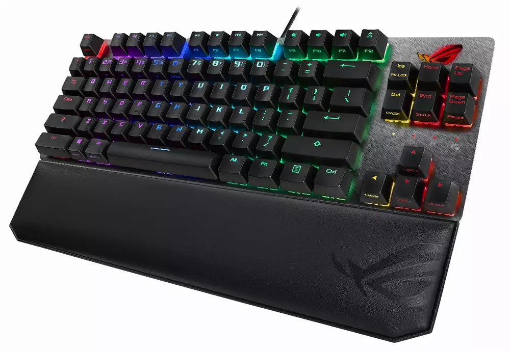 Геймърска механична клавиатура ASUS ROG Strix Scope TKL Deluxe RGB Red switch