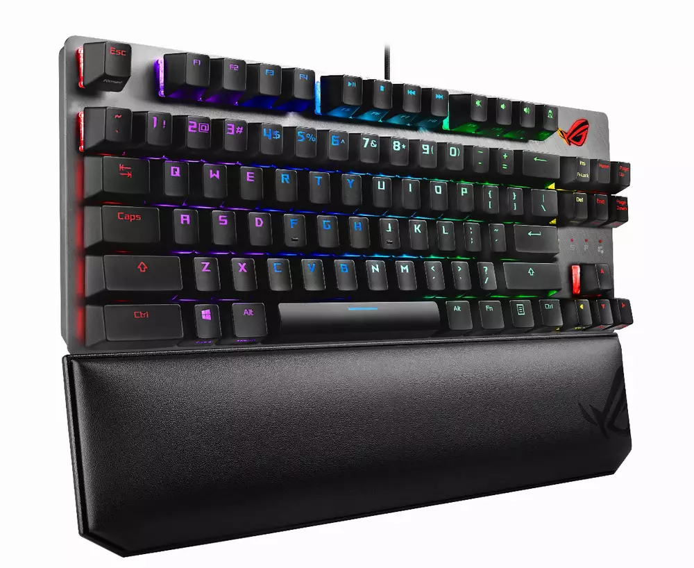 Геймърска механична клавиатура ASUS ROG Strix Scope TKL Deluxe RGB Red switch