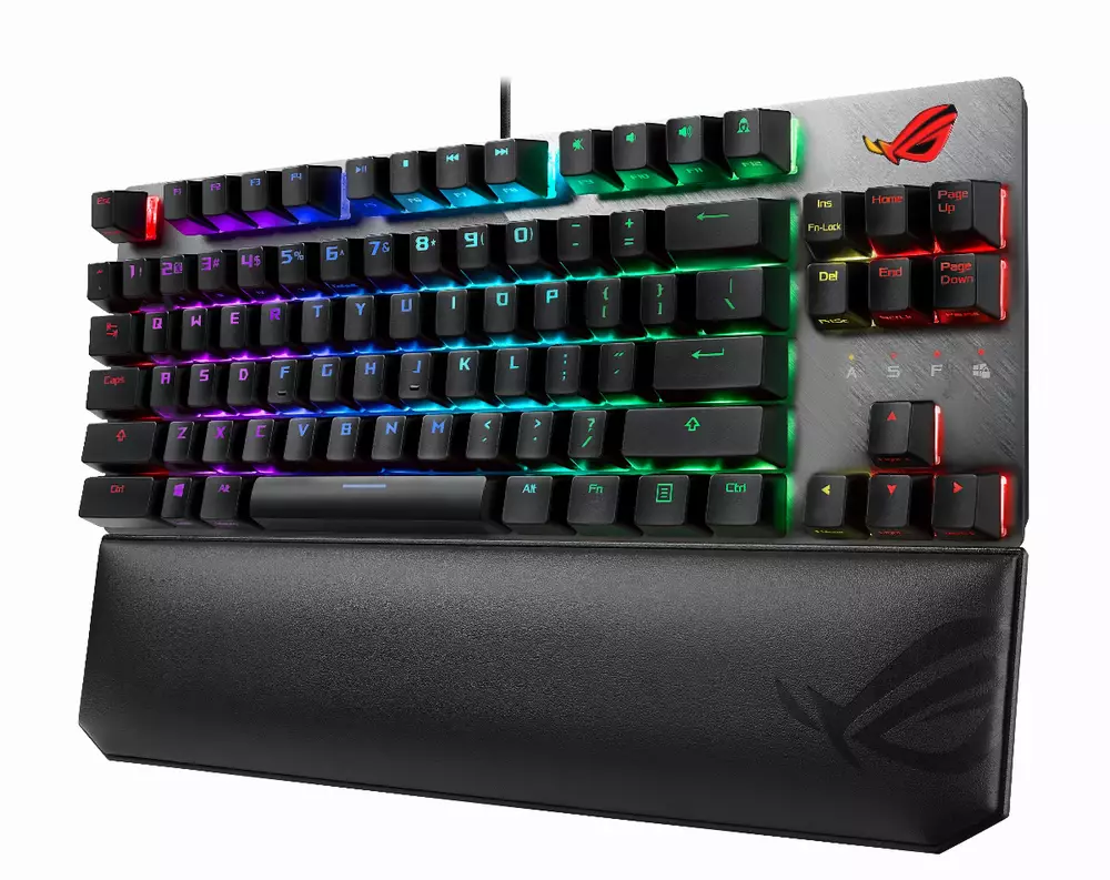 Геймърска механична клавиатура ASUS ROG Strix Scope TKL Deluxe RGB Red switch
