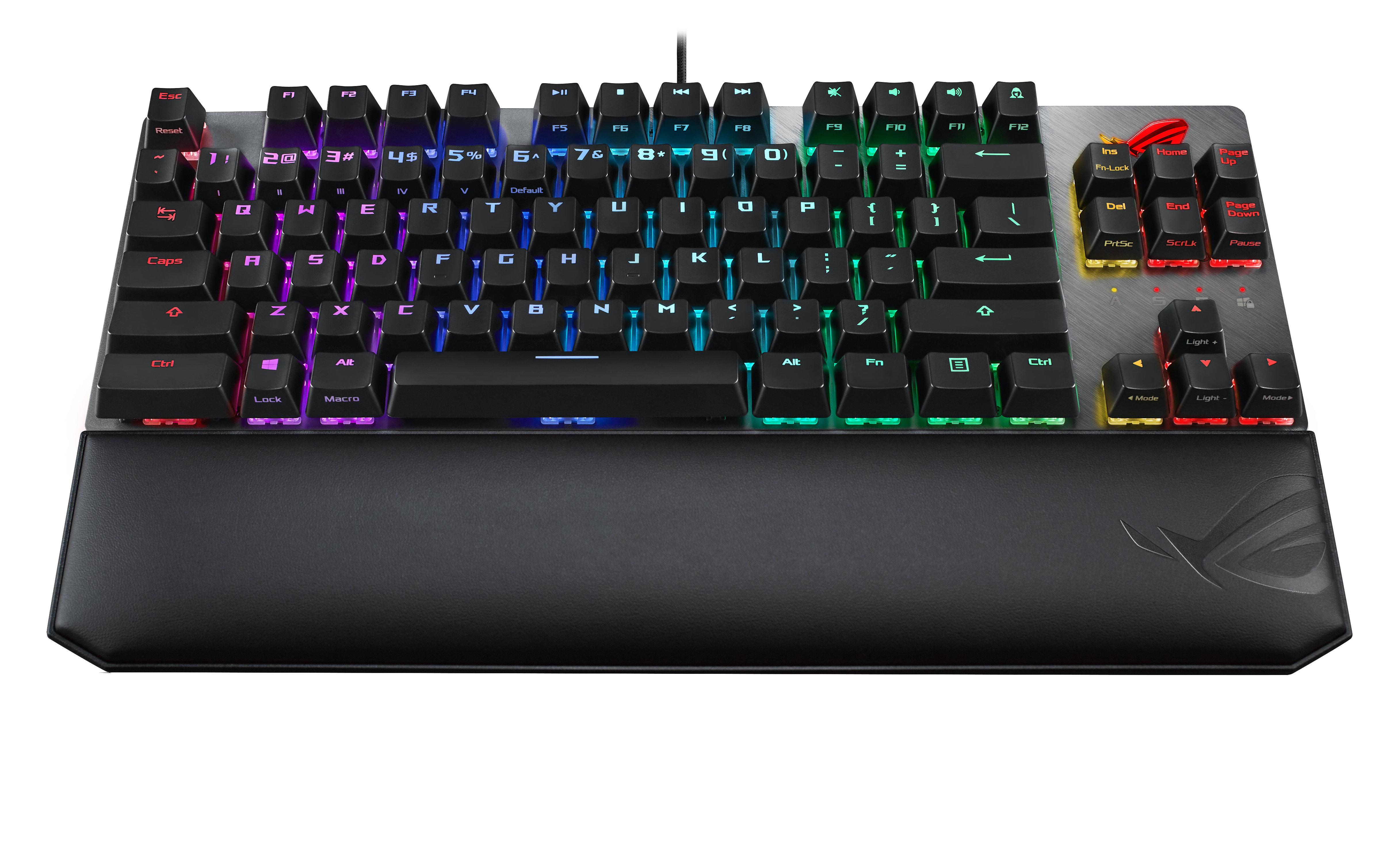 Геймърска механична клавиатура ASUS ROG Strix Scope TKL Deluxe RGB Red switch