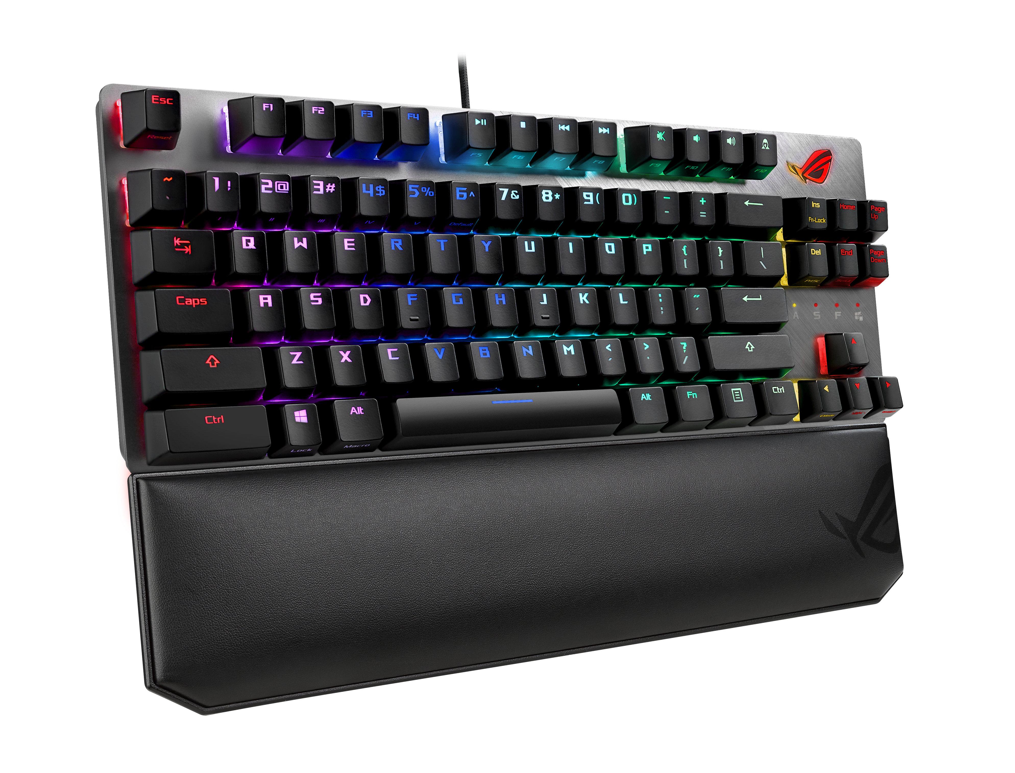 Геймърска механична клавиатура ASUS ROG Strix Scope TKL Deluxe RGB Red switch