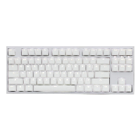 Геймърскa механична клавиатура Ducky One 2 White TKL, Cherry MX Silver