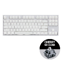 Геймърскa механична клавиатура Ducky One 2 White TKL, Cherry MX Silver