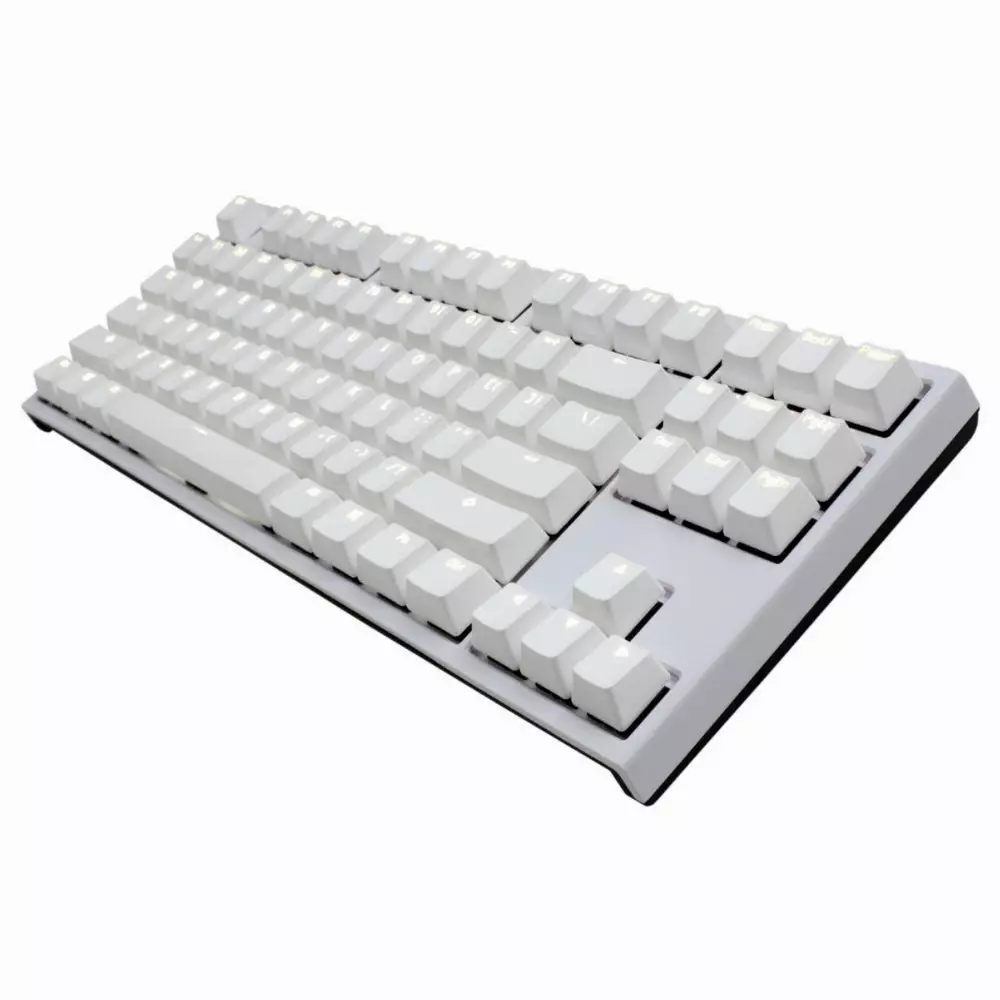 Геймърскa механична клавиатура Ducky One 2 White TKL, Cherry MX Silver