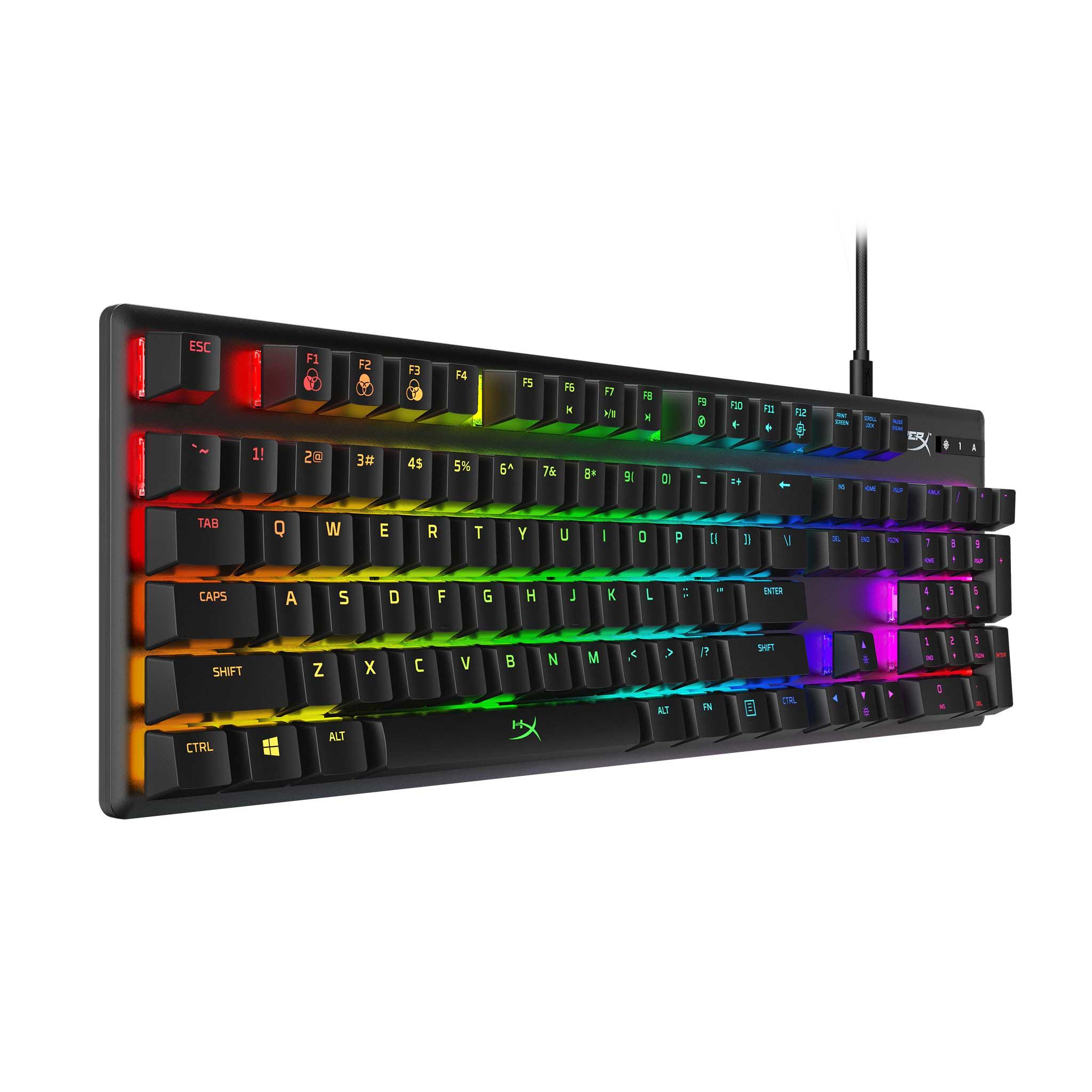 Геймърскa механична клавиатура Kingston HyperX Alloy Origins, HyperX Aqua суичове