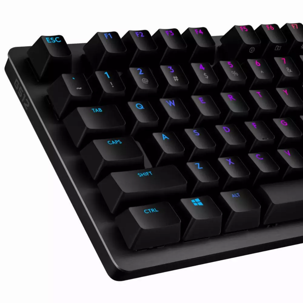 Геймърска механична клавиатура Logitech G512 Carbon GX Blue Clicky