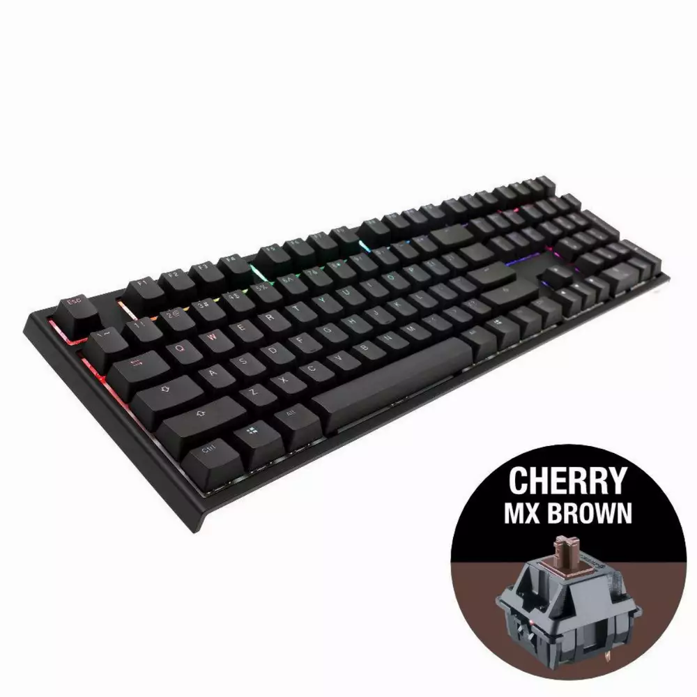 Геймърскa механична клавиатура Ducky One 2 RGB, Cherry MX Brown