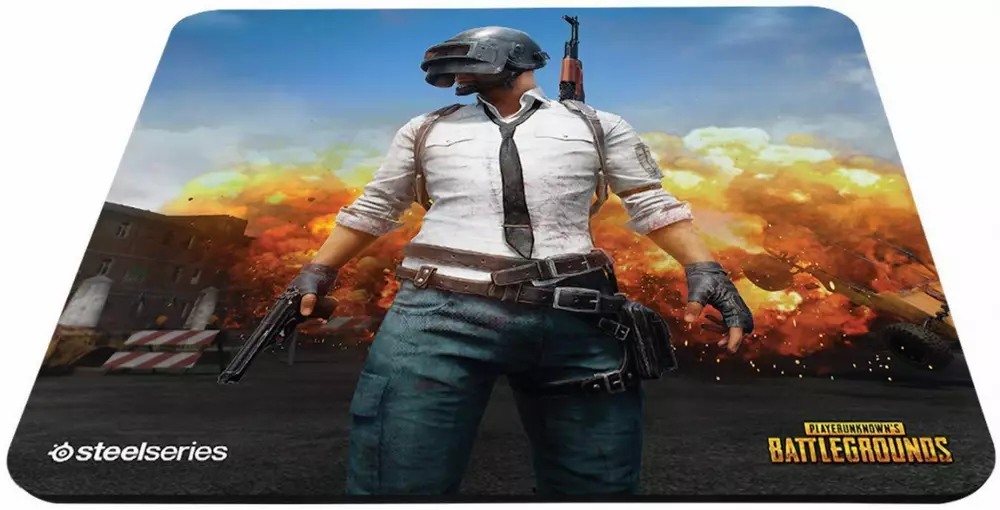 Геймърски пад SteelSeries QCK + Limited PUBG Erangel Edition