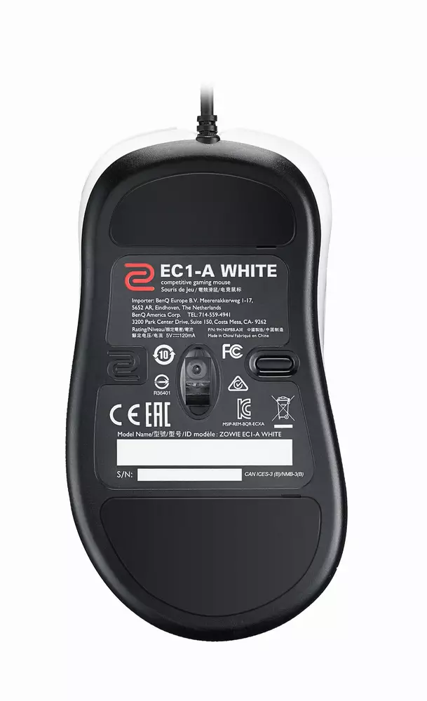 Геймърска мишка ZOWIE EC1-A White