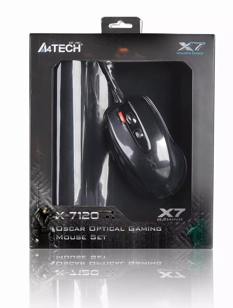 Комплект Мишка A4tech X710BK OSCAR + пад X7-200MP