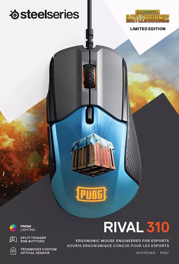 Геймърска мишка SteelSeries Rival 310 PUBG Edition
