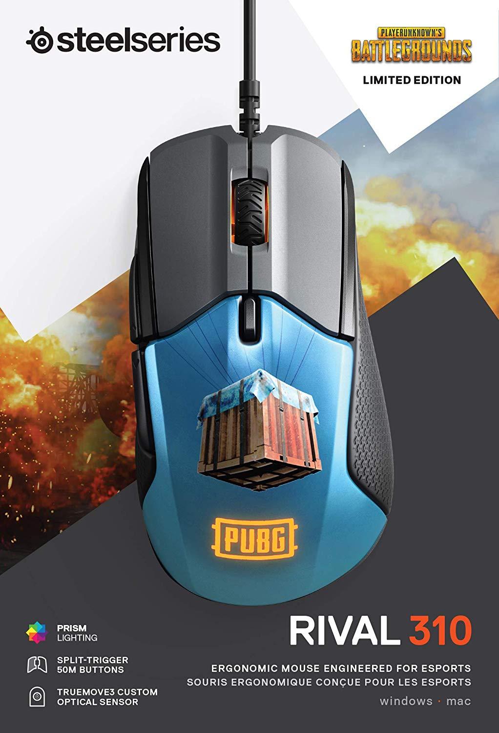Геймърска мишка SteelSeries Rival 310 PUBG Edition