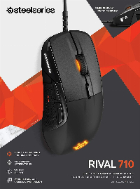Геймърска мишка SteelSeries, Rival 710, Оптична, Жична, USB