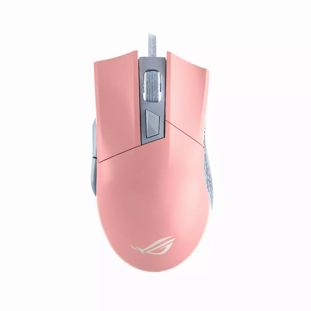 Геймърска мишка ASUS ROG Gladius II Origin Pink