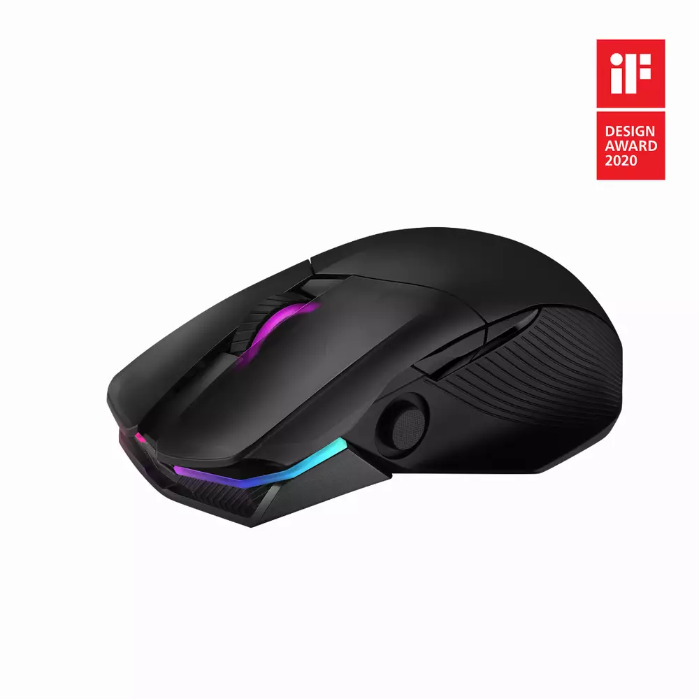 Геймърска мишка ASUS ROG Chakram Wireless/BT - 90MP01K0-BMUA00