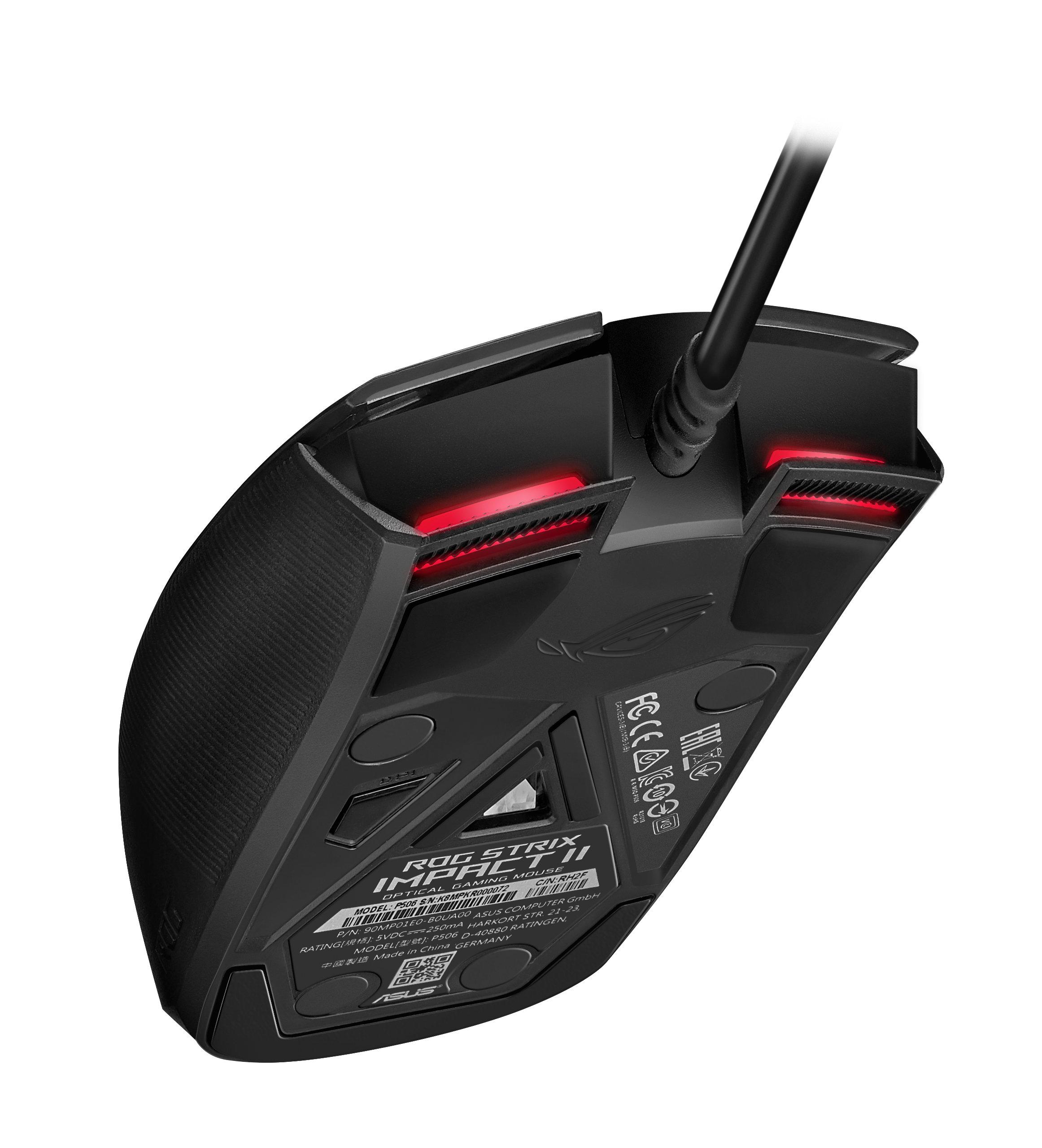 Геймърска мишка ASUS ROG Strix Impact II - 90MP01E0-B0UA00