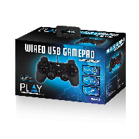 Жичен геймпад за PC Ewent PL3330, USB, Черен