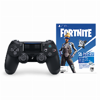 Безжичен геймпад Sony DualShock 4 Jet Black - Fortnite Neo Versa Bundle