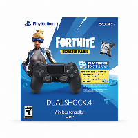 Безжичен геймпад Sony DualShock 4 Jet Black - Fortnite Neo Versa Bundle