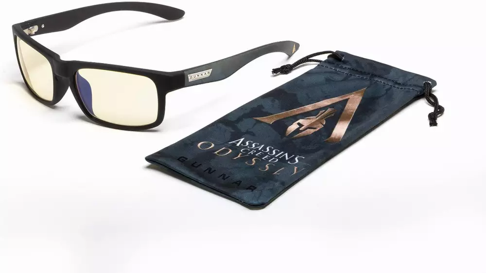 Комплект GUNNAR Assassin's Creed Onyx Case Promo Pack  - Очила, калъф, почистващ спрей