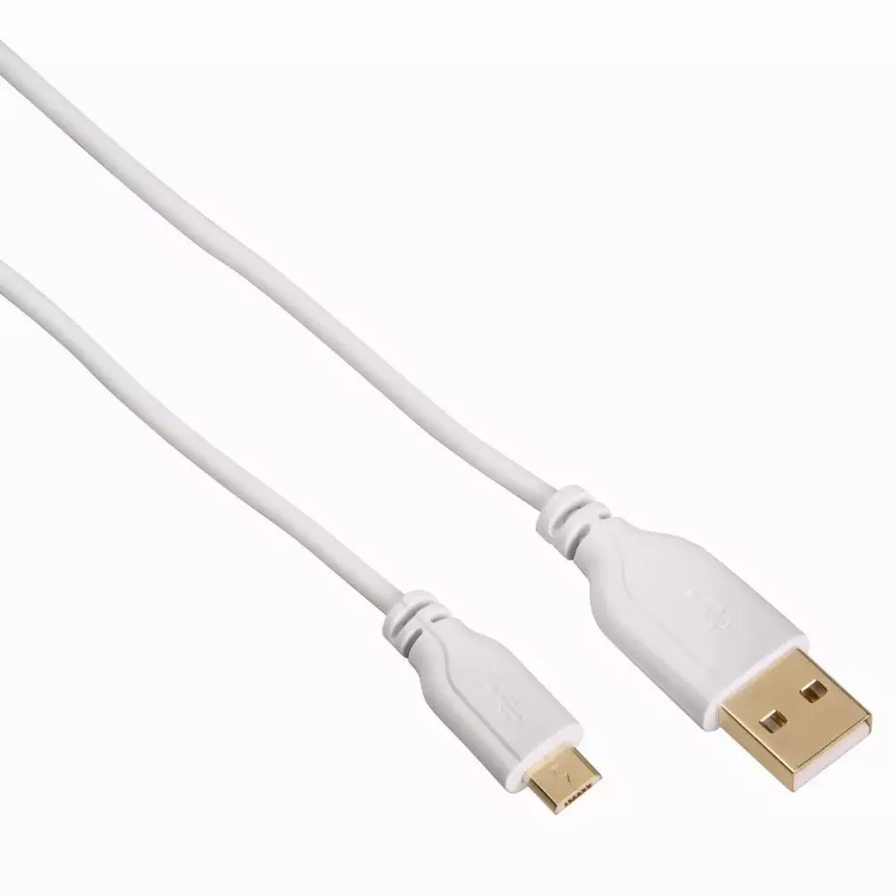 Кабел за зареждане на PS4 HAMA Super Soft 115476, Бял