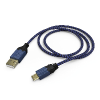 Кабел за зареждане на HAMA High Quality, за PS4, 2.5 м, Черен