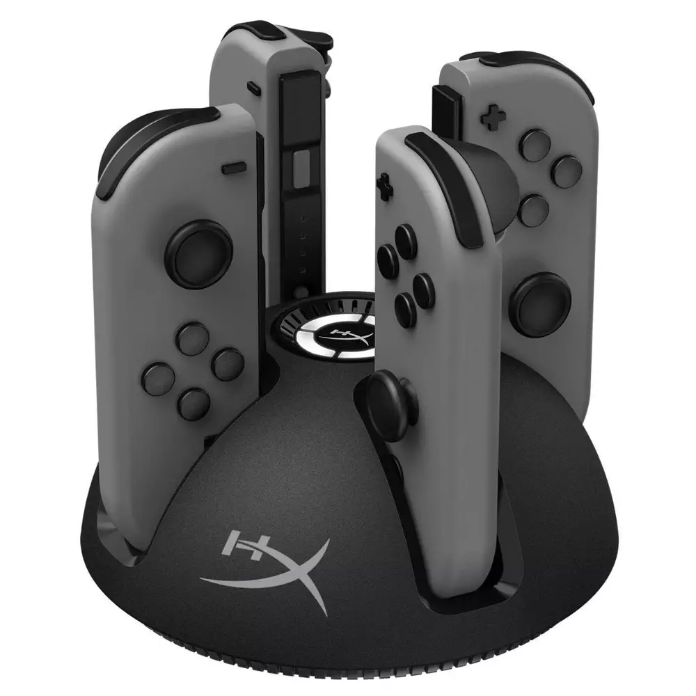Докинг станция HyperX ChargePlay Quad, за Nintendo Switch JoyCon контролери, Черен