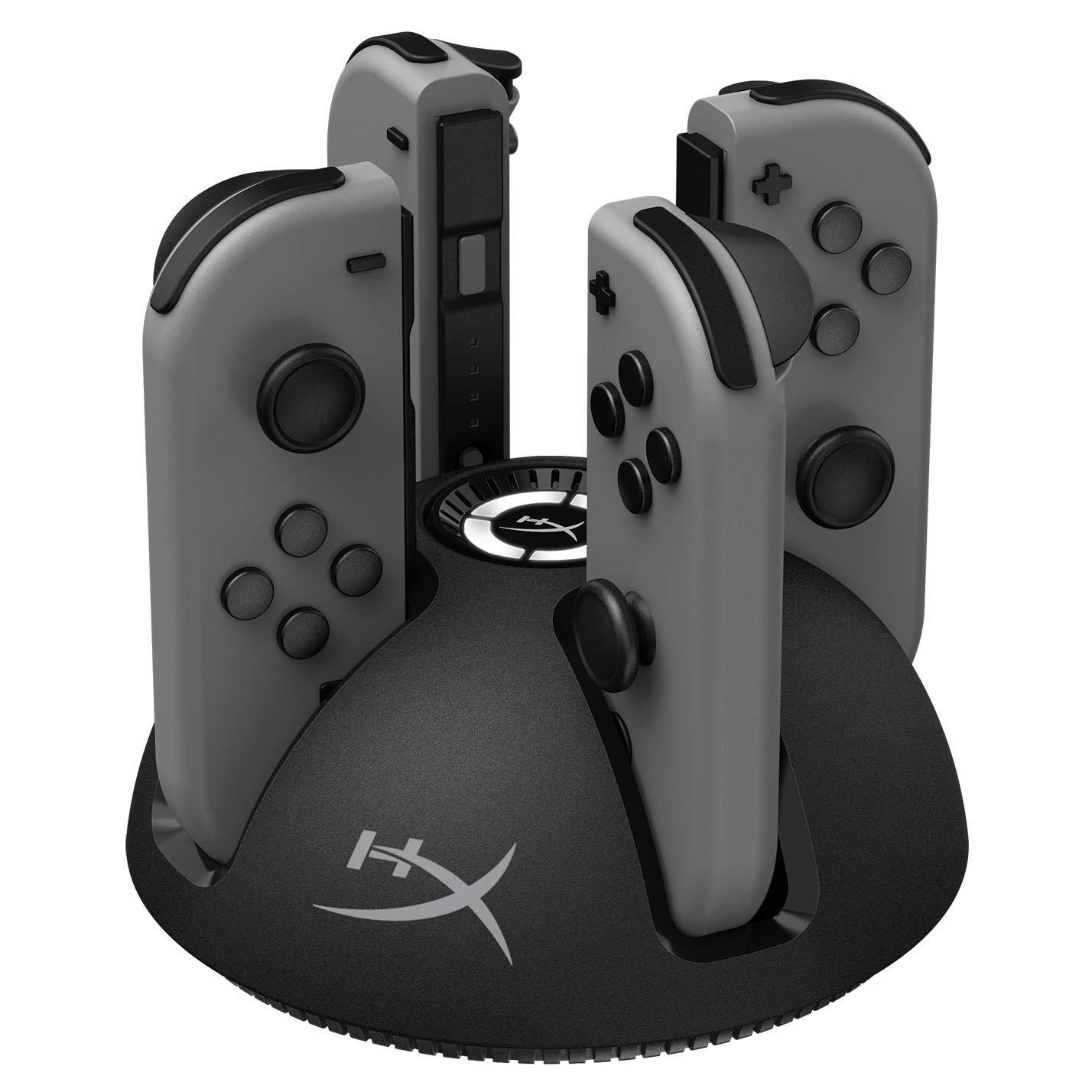 Докинг станция HyperX ChargePlay Quad, за Nintendo Switch JoyCon контролери, Черен