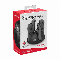 Докинг станция HyperX ChargePlay Quad, за Nintendo Switch JoyCon контролери, Черен