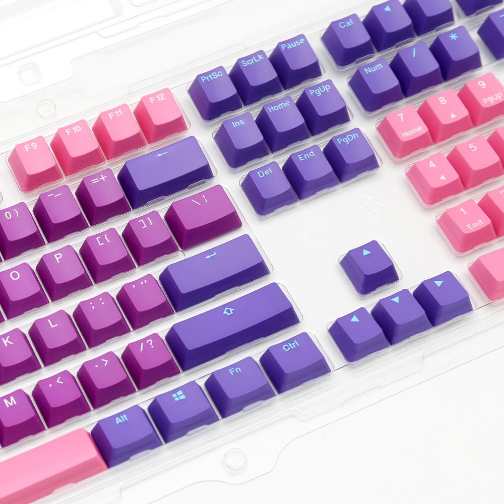 Ducky Ultra Violet 108-Keycap Set PBT Double-Shot US Layout Mechanical Keyboard Keycaps