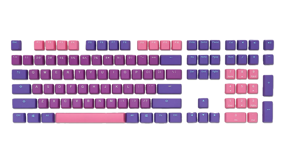 Ducky Ultra Violet 108-Keycap Set PBT Double-Shot US Layout Mechanical Keyboard Keycaps