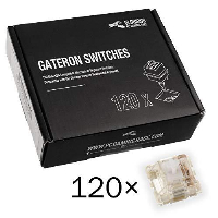 Суичове за механична клавиатура Glorious Gateron Clear 120 броя