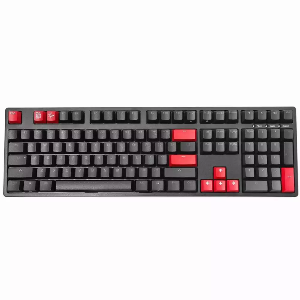 Капачки за механична клавиатура Ducky Carmine Red 11-Keycap Set PBT Double-Shot US Layout