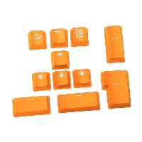Капачки за механична клавиатура Ducky Lemon Yellow 11-Keycap Set PBT Double-Shot US Layout