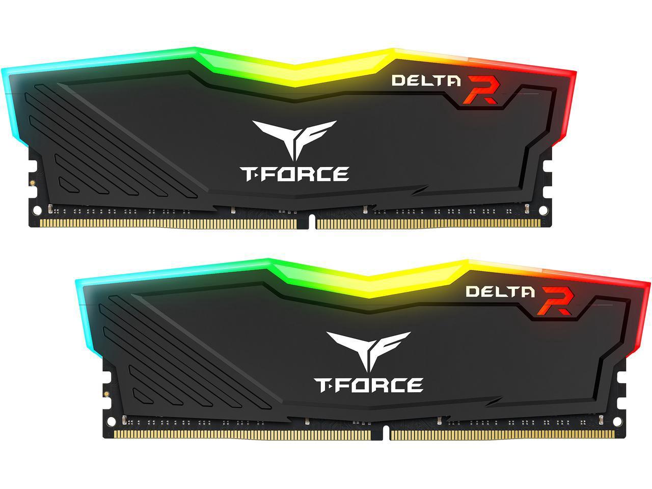 Памет Team Group T-Force Delta RGB Black 16GB (2x8GB) DDR4 2666Mhz