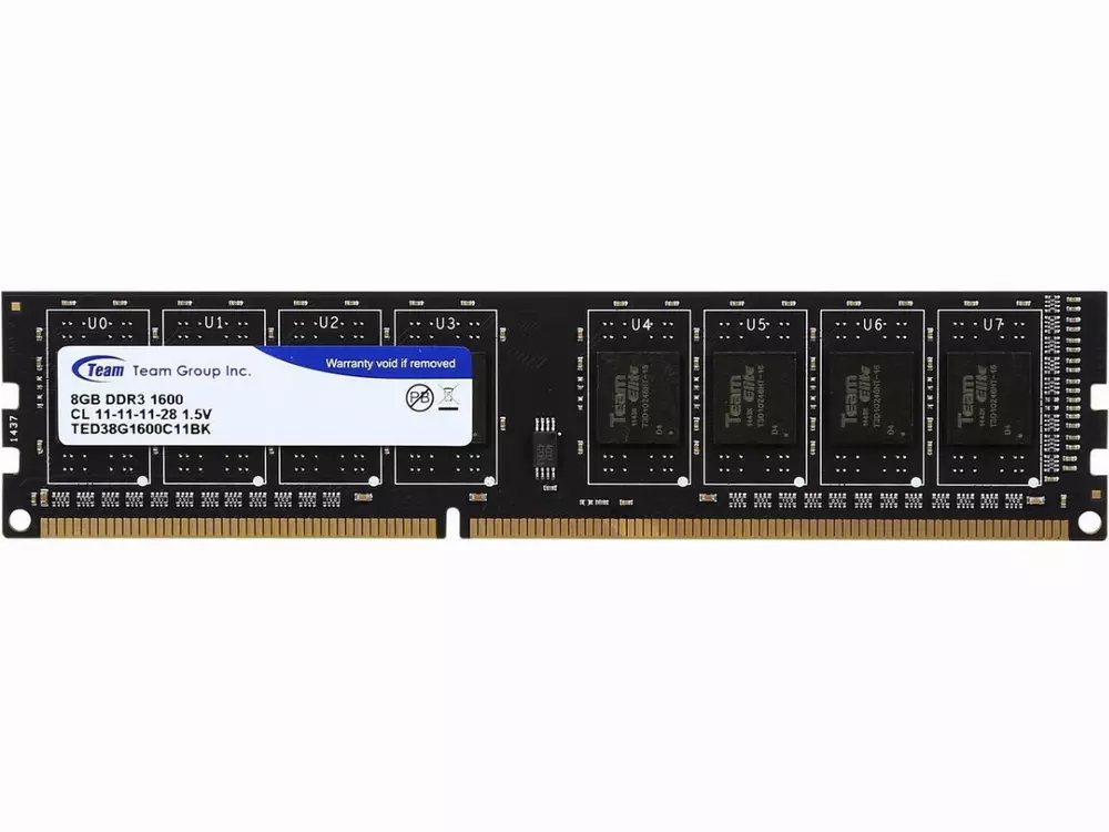 Памет Team Group Elite 8GB (1x8GB) DDR3 1600Mhz