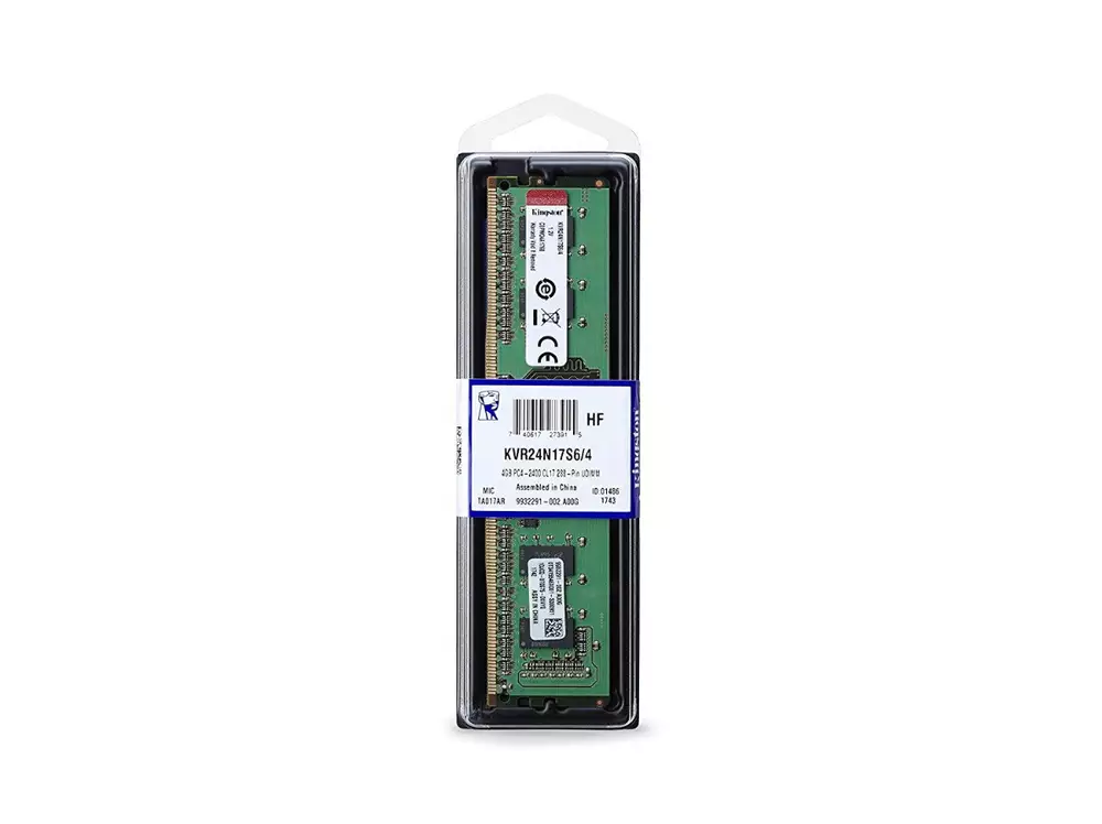 Памет Kingston 4GB (1x4GB) DDR4 2400Mhz