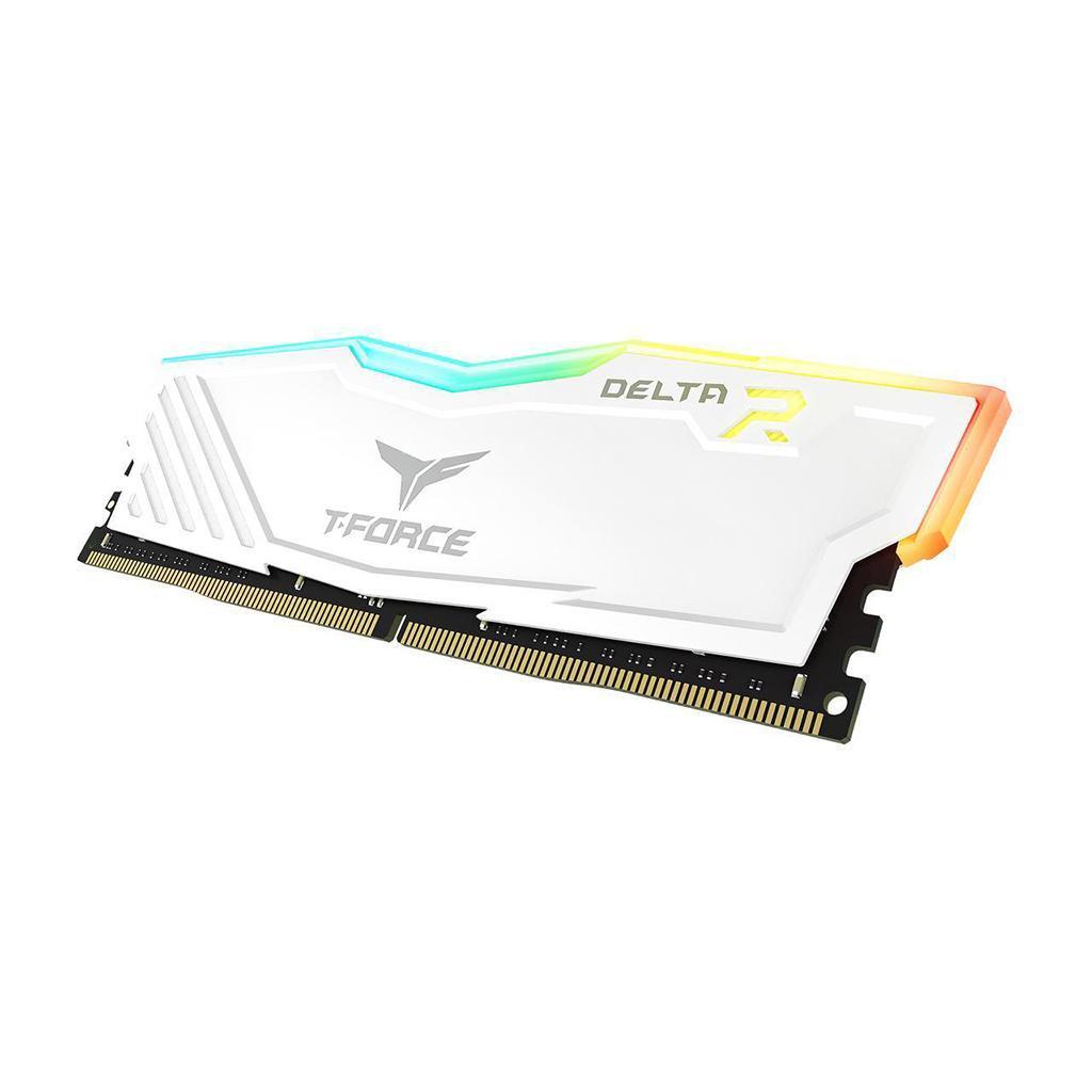 Памет Team Group T-Force DELTA RGB 8GB (1x8GB) DDR4, White 3000Mhz