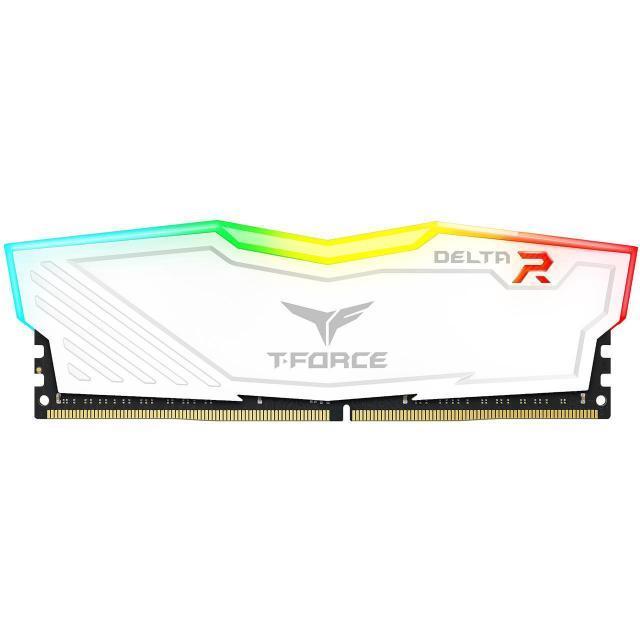 Памет Team Group T-Force DELTA RGB 8GB (1x8GB) DDR4, White 3000Mhz