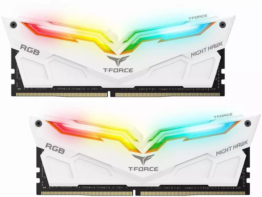 Памет Team Group T-Force NIGHT HAWK RGB 16GB (2x8GB) DDR4 White 3200Mhz