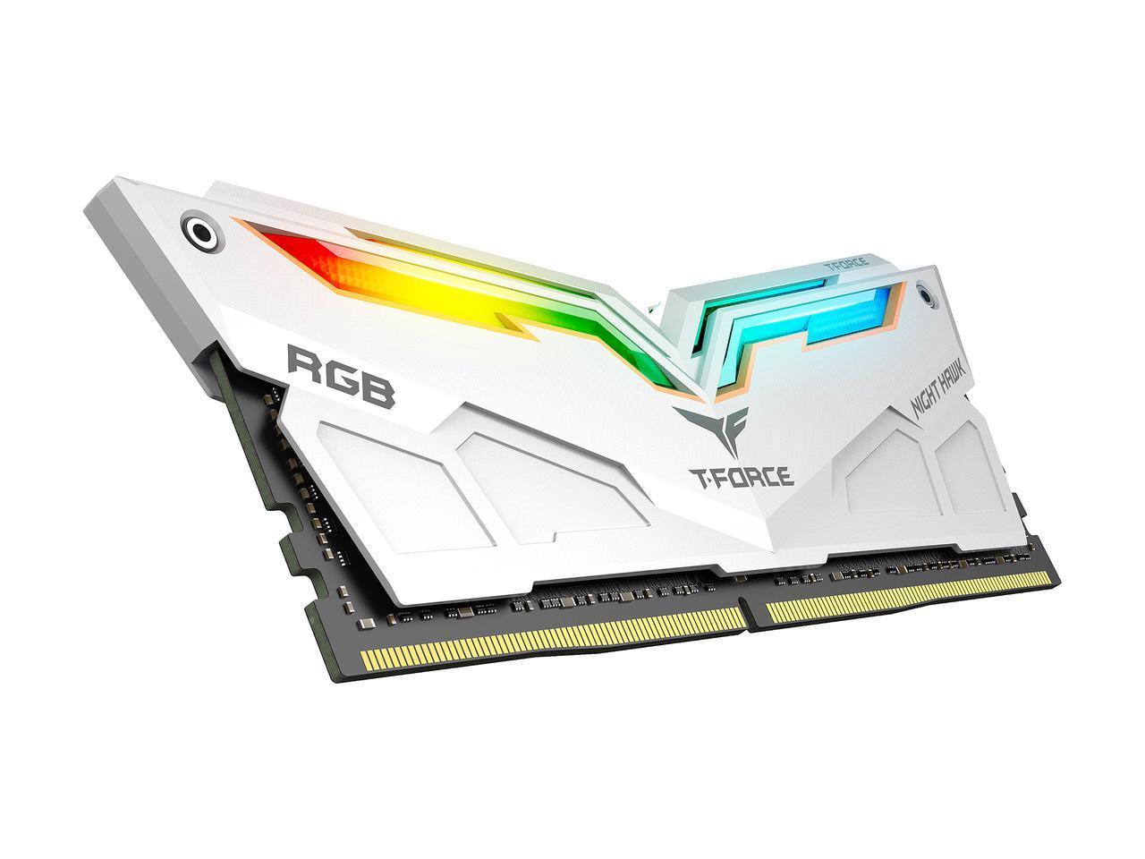 Памет Team Group T-Force NIGHT HAWK RGB 16GB (2x8GB) DDR4 White 3200Mhz