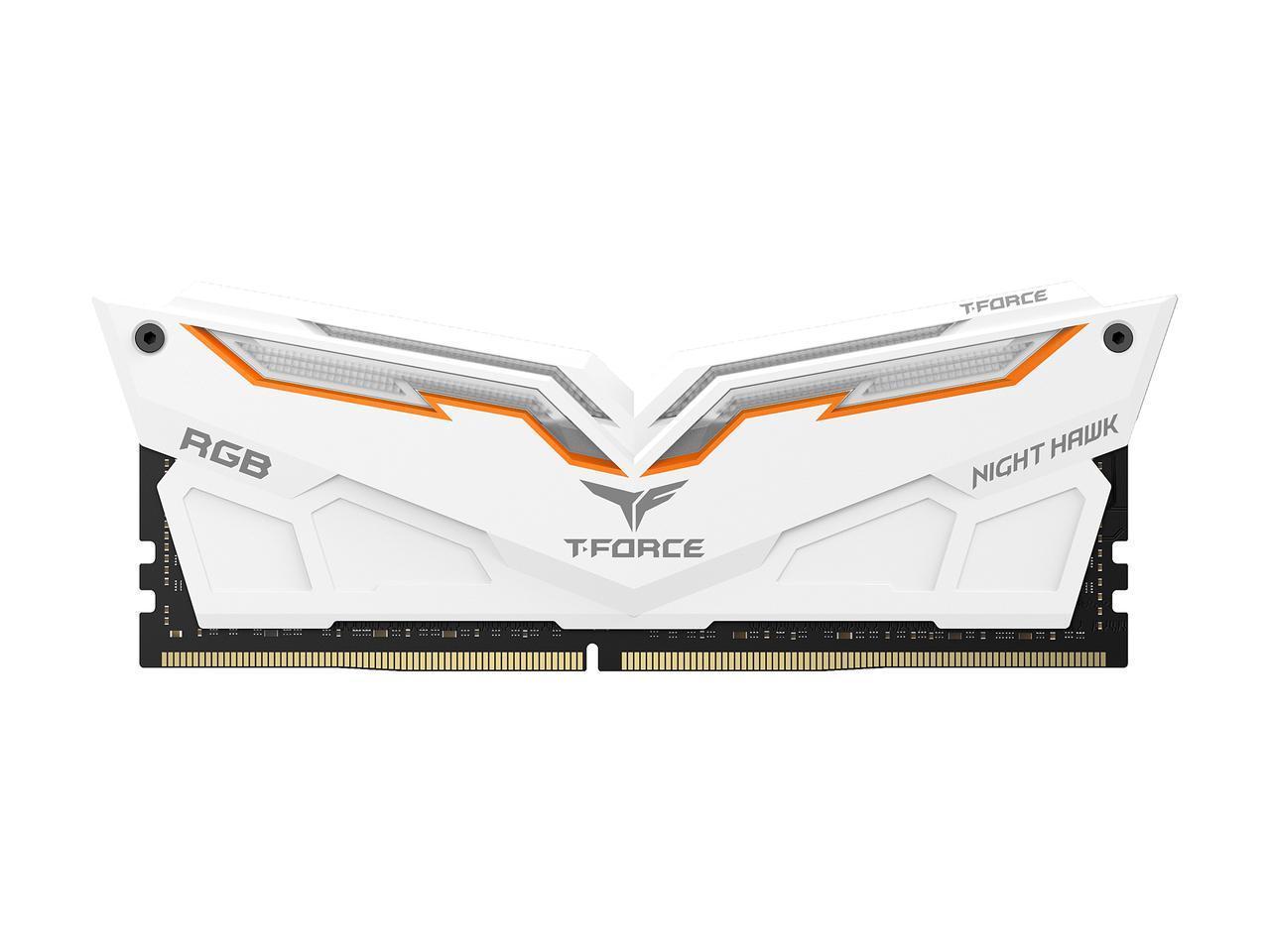 Памет Team Group T-Force NIGHT HAWK RGB 16GB (2x8GB) DDR4 White 3200Mhz