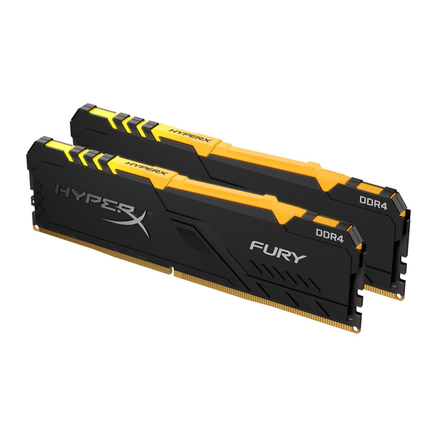 Памет Kingston HyperX Fury RGB 16GB (2x8GB) DDR4 2666Mhz