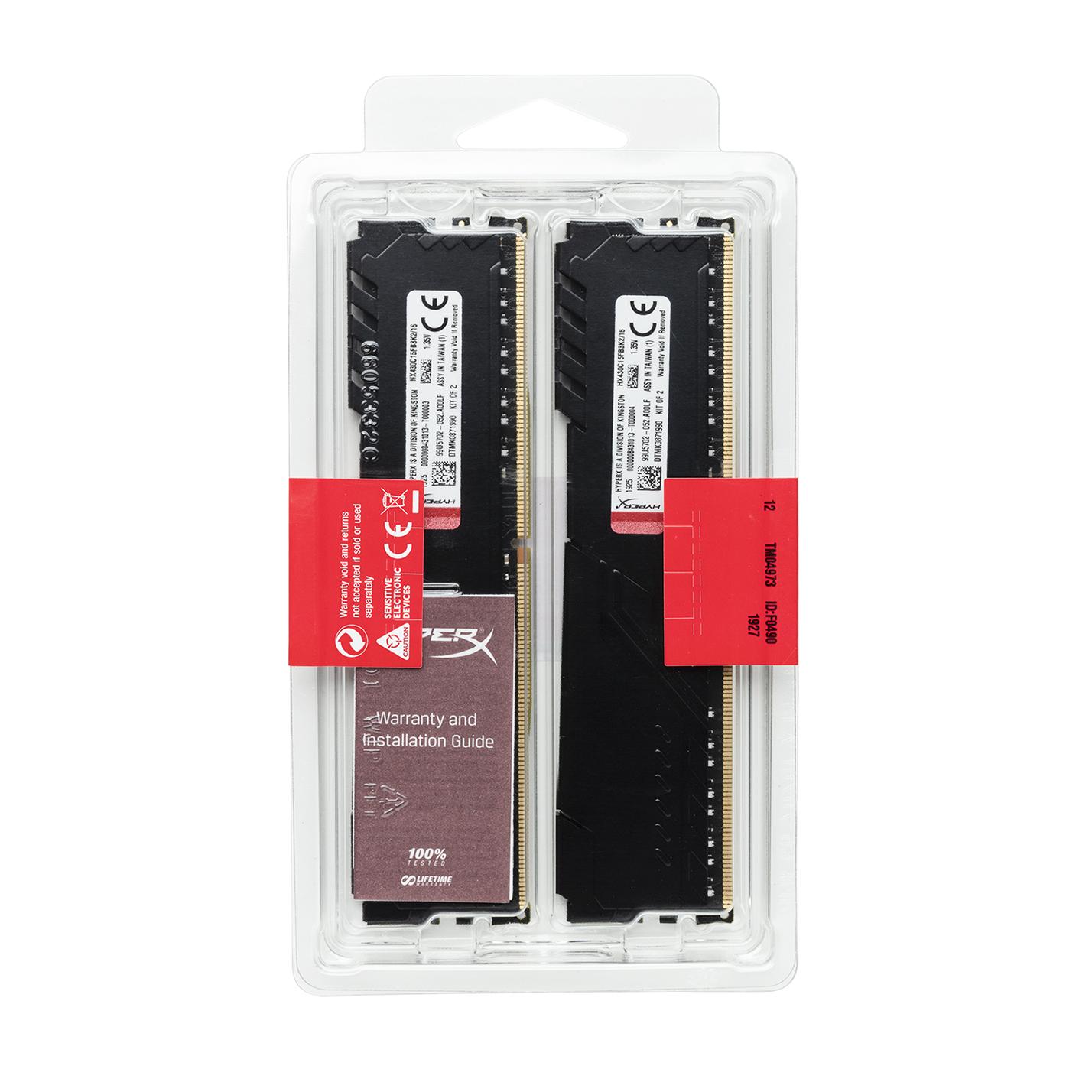 Памет Kingston HyperX Fury 32GB (2x16GB) DDR4 3000Mhz